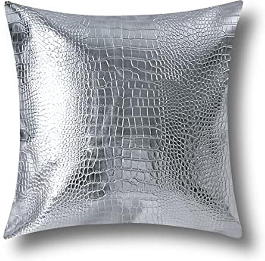 Waterdichte Kussenhoezen voor Bank Effen Geverfd PU Kunstleer 45x45 cm