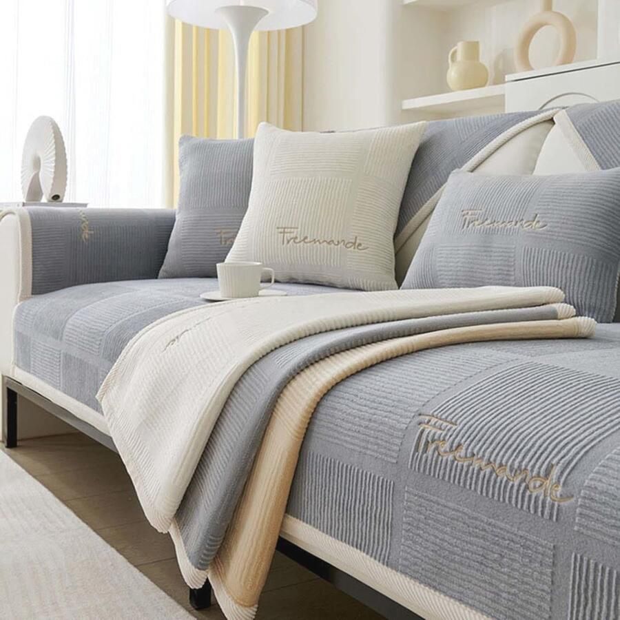 Waterdichte L-vorm bankhoes Antislip bankbeschermer voor hoekbanken en meer