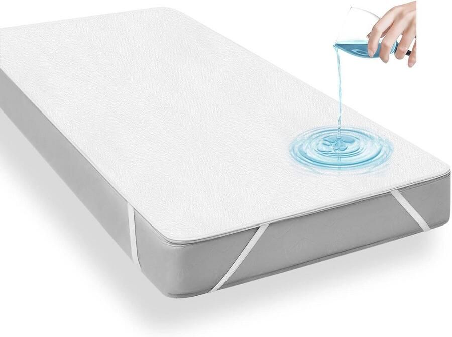 Waterdichte Matrasbeschermer 135x190 cm OEKO-TEX Gecertificeerd Geschikt voor Matrassen tot 30 cm Dik