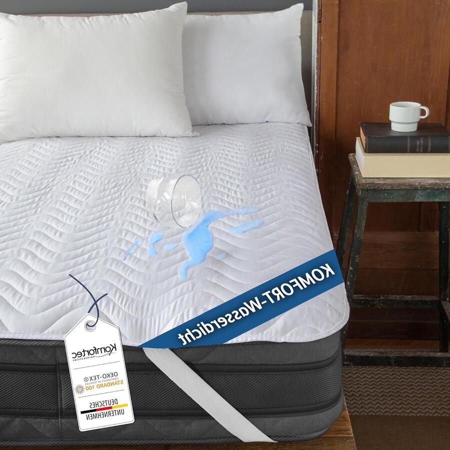 Waterdichte matrasbeschermer 140 x 200 cm anti-mijt incontinentie-onderlegger boxspring bed & matras ademend knisperend Oeko-Tex gecertificeerd matrasbeschermer 140x200