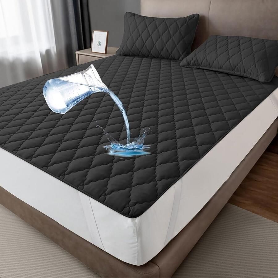 Waterdichte matrasbeschermer 140x200 cm Ademend en wasbaar Perfecte pasvorm voor boxspring en waterbedden