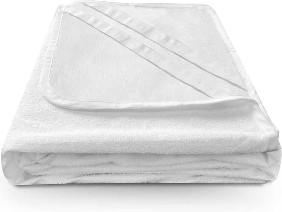 Waterdichte Matrasbeschermer 140x200 cm Katoenen badstof ademend en antibacterieel met 4 Elastische Hoeken voor een droog bed Matteress Cover