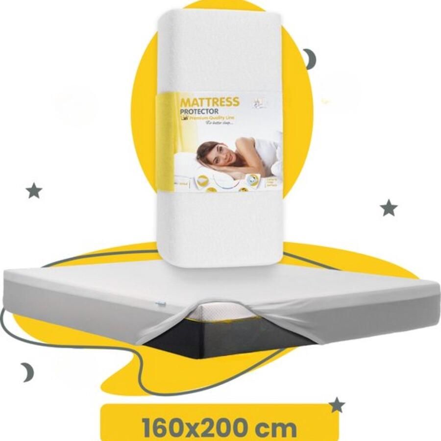 Waterdichte Matrasbeschermer 160x200 cm Bescherm je Matras voor de Lange Termijn
