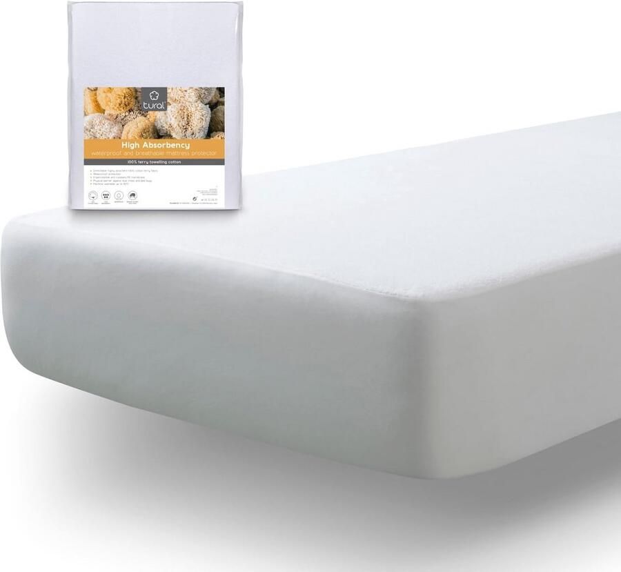 Waterdichte Matrasbeschermer 70x140 cm voor Kinderbed Ademend en Absorberend