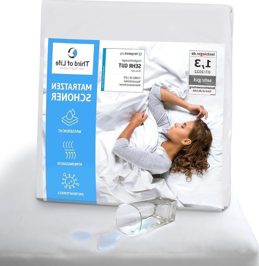 Matrasbeschermer waterdicht Ademend topmatras Anti-mijt matrashoes Waterdichte topper Waterdichte matrasbeschermhoes Hygiënische topper Matras-Beschermer