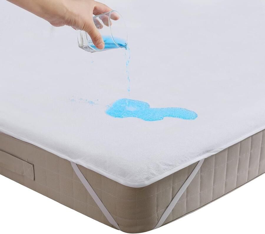 Waterdichte Matrasbeschermer Katoen Ademend en Absorberend voor Matrassen 160x200cm