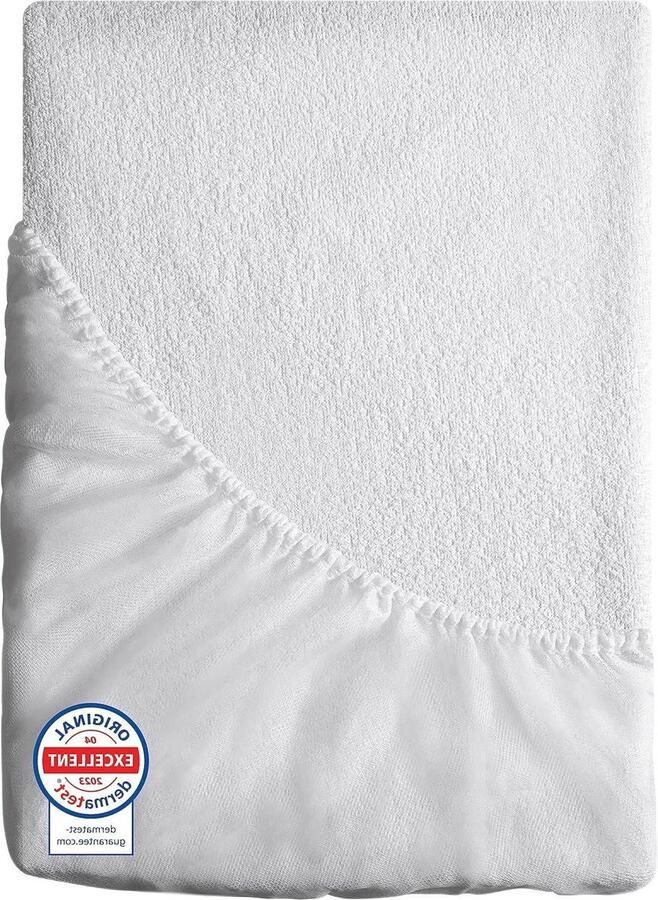 Waterdichte Matrasbeschermer voor Matras 140 x 200 cm Gecertificeerd OEKO-TEX en Bi-Ome Optimale Bescherming Ademend Hypoallergeen Anti-Mite Anti-Mold Tegen Bacteriën matrasbeschermer 140x200