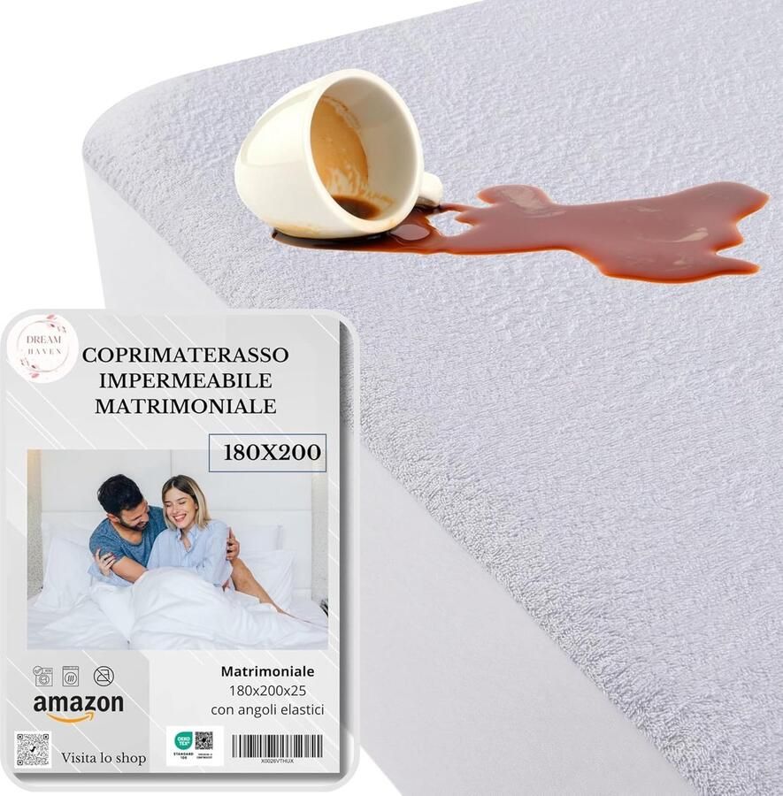 Waterdichte matrasbeschermer voor tweepersoonsbedden Mijtdicht en hypoallergeen