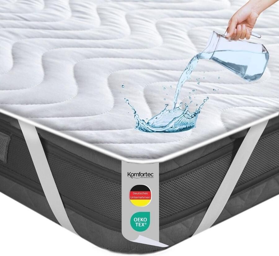 Waterdichte matrashoes 140 x 200 cm anti-mijt voor boxspring en matras ademend en Oeko-Tex gecertificeerd