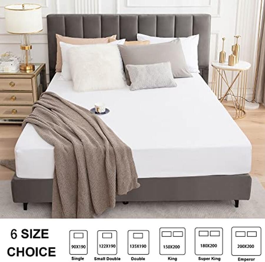 Waterdichte matrashoes voor kleine tweepersoonsbedden 30 cm diepe zak