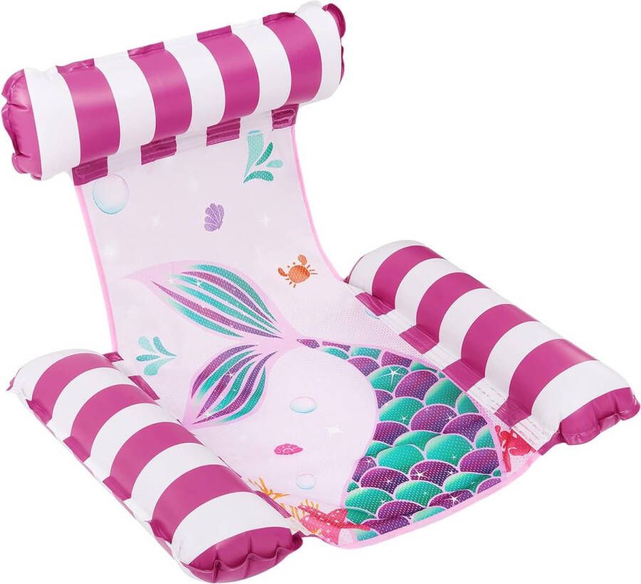 Waterhangmat ligstoel luchtmatras zwembad zwemmat voor volwassenen opblaasbaar zwemmend multifunctioneel zwembad ligbed voor de zomer buitenzwembad strand en meer
