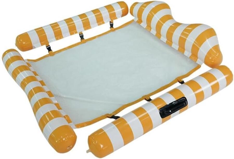 Waterhangmat Water Hangmat Luchtbed Zwembad Luchtmatras Opblaasblaar Zwembad Strand Waterspeelgoed Vakantie Must Have Voor In De Zomer!