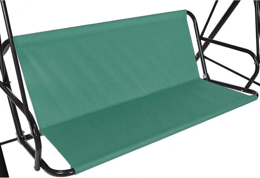 Waterproof and Tear-Resistant Replacement Swing Seat Cushion Outdoor Cover for 2 and 3 Seater Garden Swing Chair (Green 148 x 50 x 50 cm)