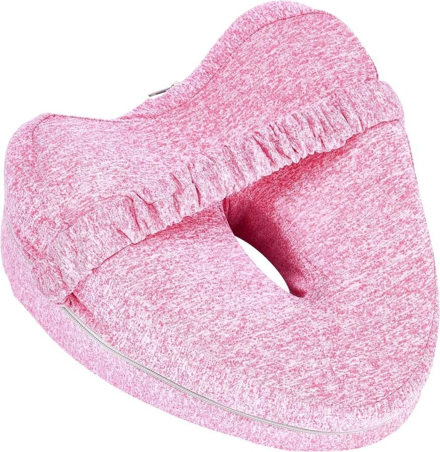 Waterspeelmat Kniekussen voor zijslapers ergonomische ondersteuning voor heupen knieën en rug ischias of zwangerschap roze Kniekussen voor in het bed