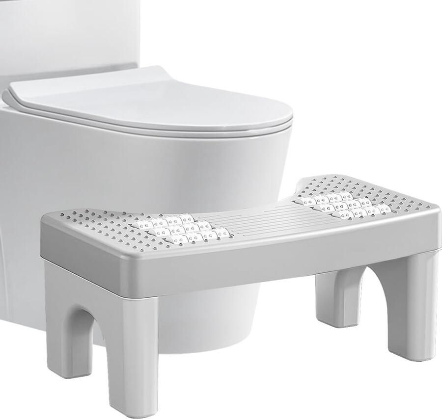 WAVATA Toiletkruk Volwassenen Plastic Toiletkruk Poepkruk Badkamer Toiletkruk Wc Kruk voor Hurkende Positie Anti-Constipatie