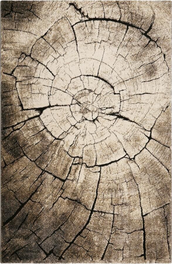 Wecon home Wild Oak Laagpolig vloerkleed 80x150 cm bruin