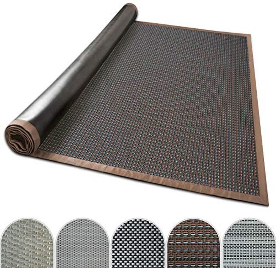 Weerbestendig Outdoortapijt met Rand voor Terras Balkon en Tuin Antislip en Onderhoudsvriendelijk 160 x 230 cm