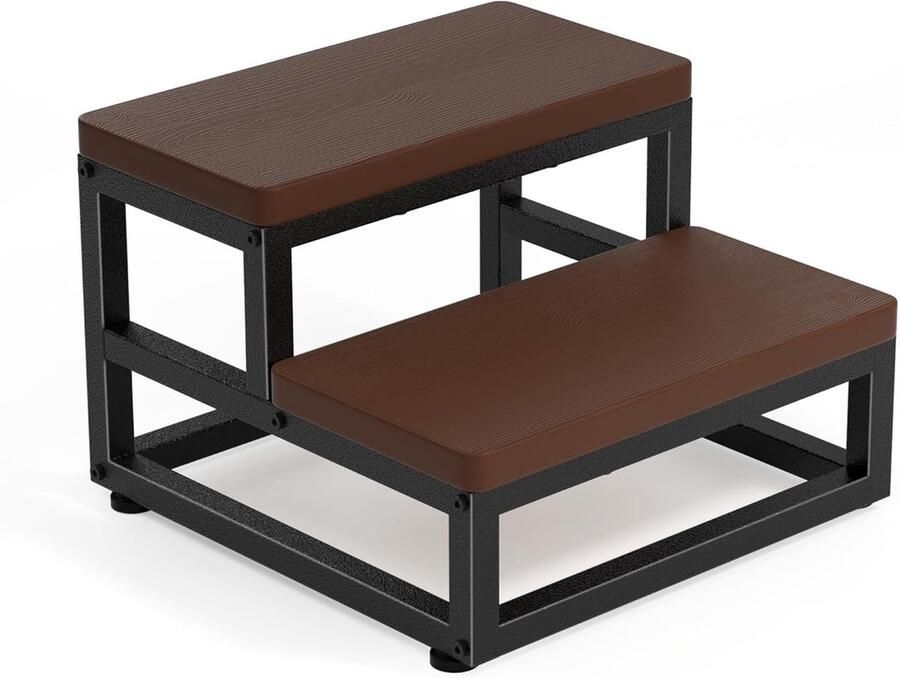 Weerbestendige opstapkruk robuust en multifunctioneel 1 stuk gerecycled materiaal 40 x 40 x 30 cm