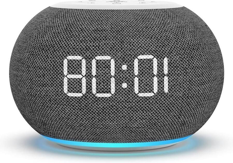 Wekker met auto dimbaar nachtlampje 9-kleurig dimmer 7 alarmgeluiden FM-radio timer digitale wekker op nachtkastje