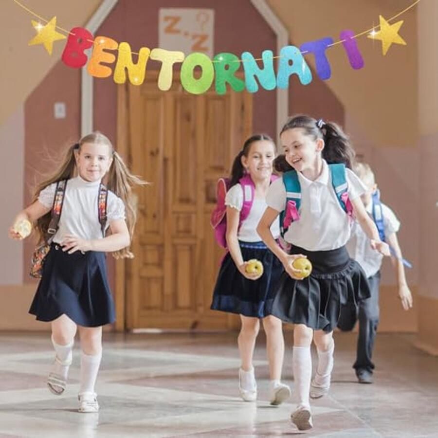 Welcome Home Banner Welcome Paper Glitter Colorful Garland Party Decorations Home Welcome to School Welcome Home Guest Gifts Decorations