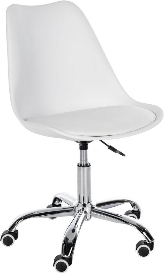 CLP Laflin werkkruk 360° draaibare kruk wit