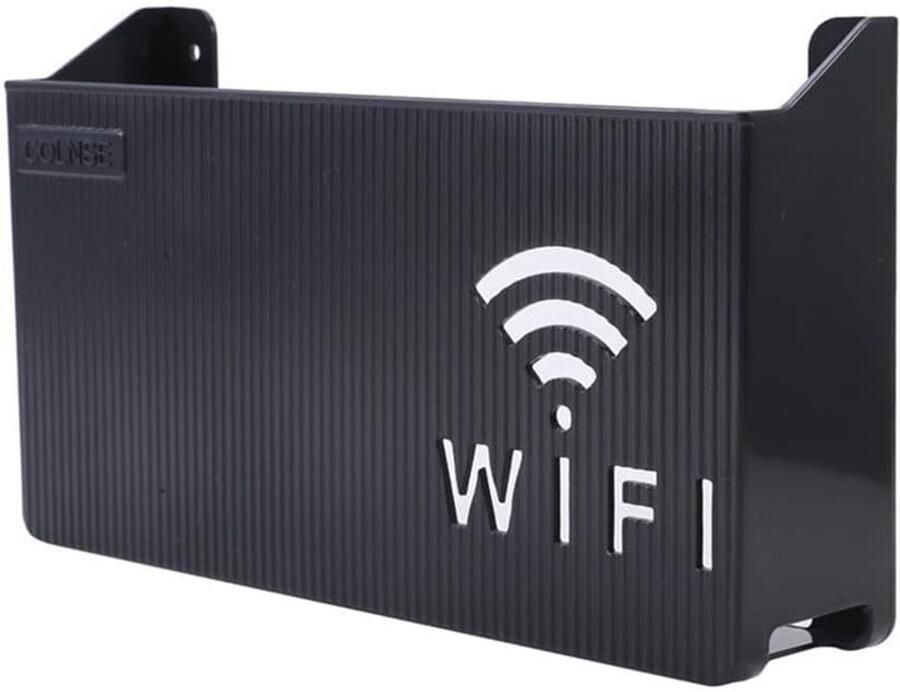 Wifi-router-opbergdoos wandhouder voor router 1 stuk wit