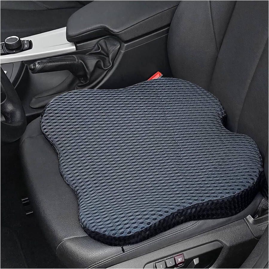 Wigkussen autostoelkussen zitkussen traagschuim wigkussen ergonomisch traagschuimkussen voor auto bureaustoel bed rolstoel grijs