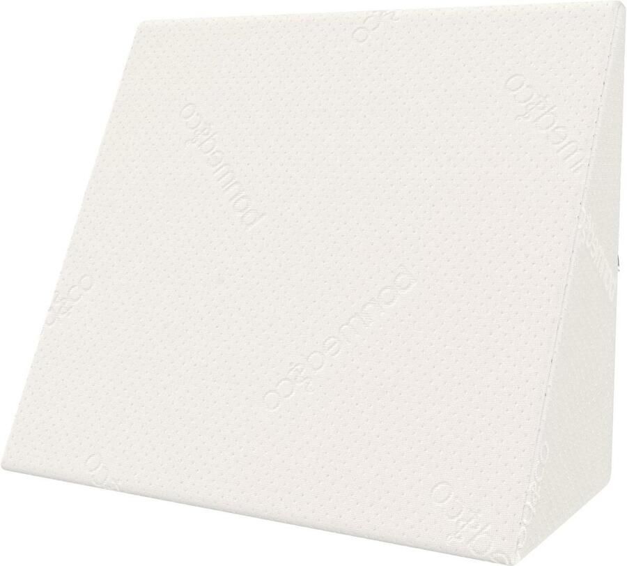 Wigkussen Ergonomisch Wigvormig Kussen van Schuim Voor Bed en Bank Ideaal als Lees- en Ontspanningskussen Ook te Gebruiken als Kniekussen leeskussen