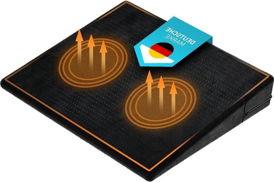 Ademend Anti-Slip Fluwelen Hoes Wigkussen met Optimale Hardheid voor Auto Bureaustoel Thuiskantoor Zitkussens Wigkussen