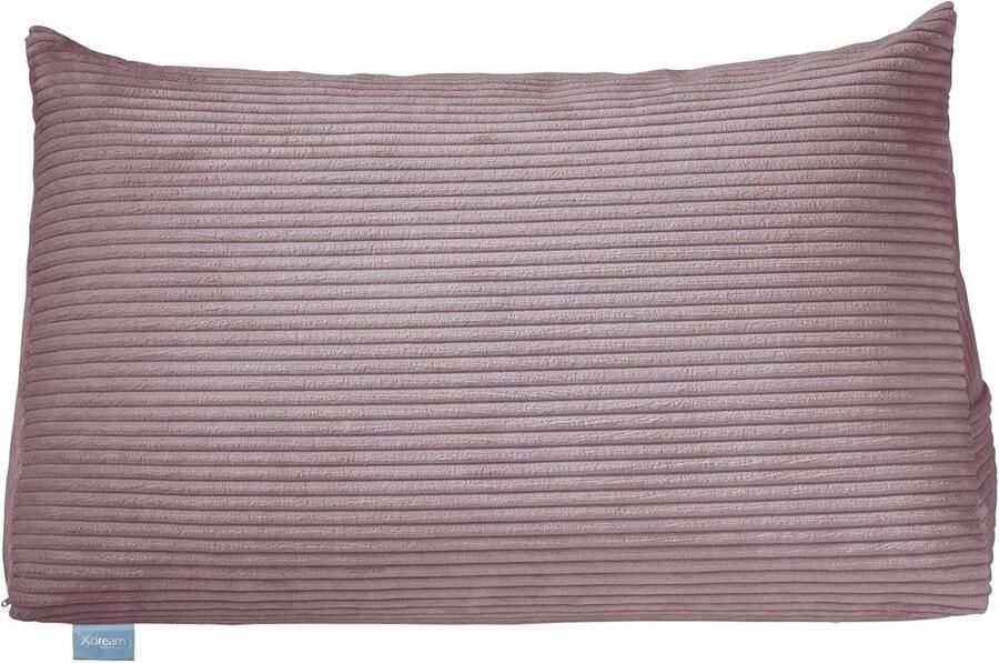 Wigkussen voor bed en bank Corduroy rugkussen en lendenkussen met zijvak Oeko-Tex gecertificeerd 70 x 40 x 20 cm
