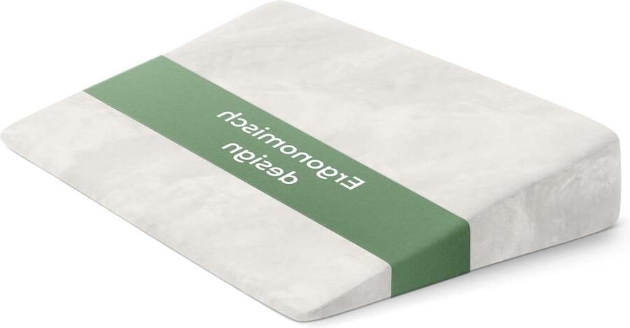 Leeskussen voor in bed Wigkussen voor reflux en gerds Rugondersteuning voor betere doorbloeding Slaapverhoging wighoofdkussen Zwangerschapskussen leeskussen voor in bed