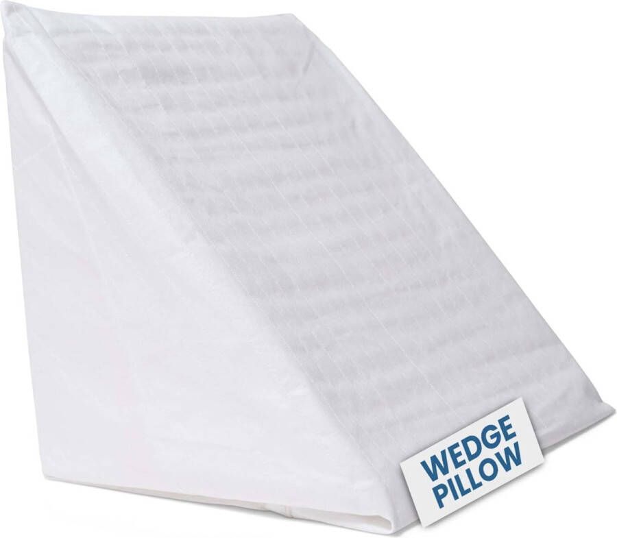 Wigkussen voor lezen en tv kijken in bed Ondersteuningskussen voor rug- been- en kniesteun Helpt bij zure reflux Gemaakt van schuim met afneembare en wasbare hoes Gemaakt in Portugal