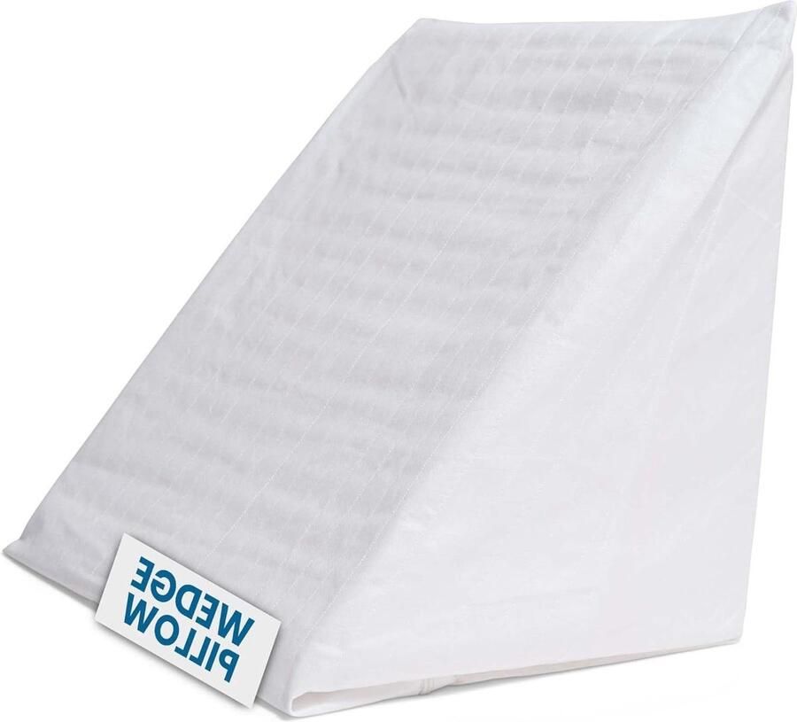 Wigkussen voor lezen en tv kijken in bed Rug- en kniesteun kussen Helpt bij zure reflux Schuim kussen met afneembare en wasbare hoes Gemaakt in Portugal