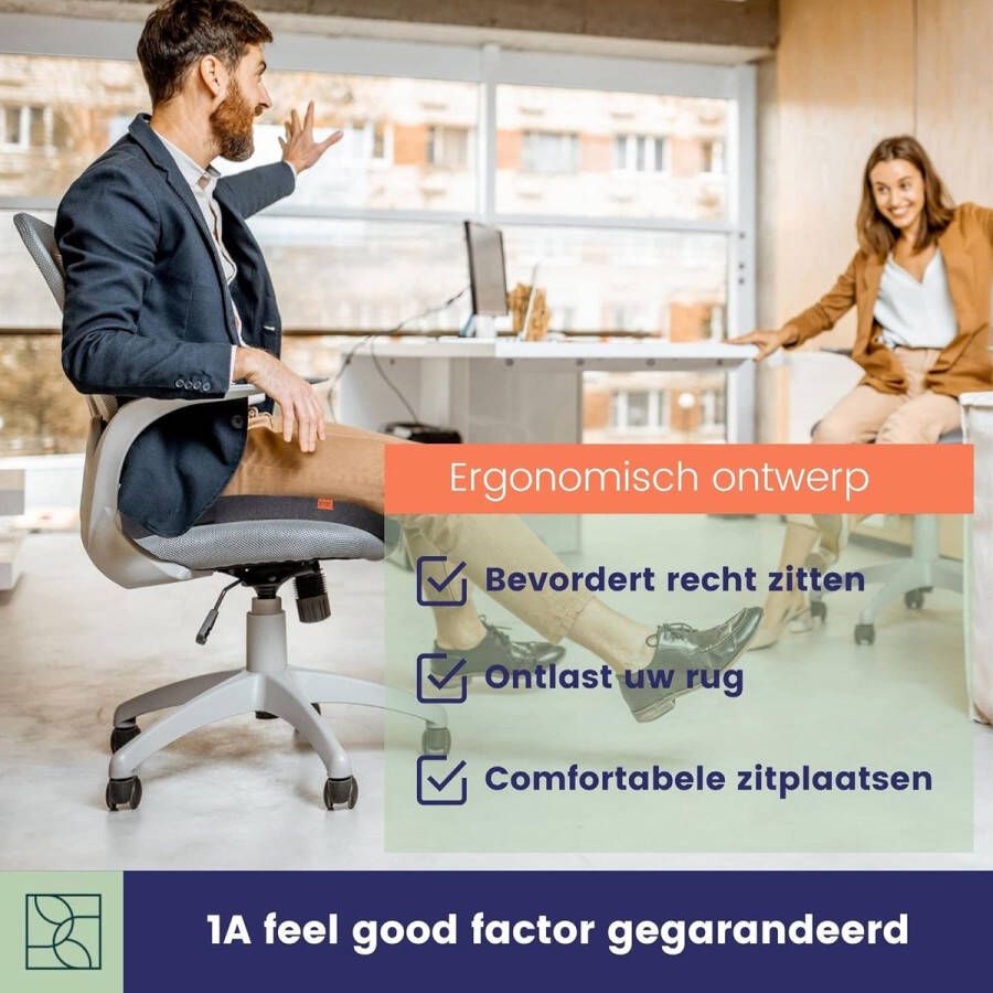 Wigkussen voor Stoel Traagschuim Autostoelkussen Heup- en Rugverlichting Vrachtwagen Zitkussen – Auto Stoelkussen Stoelkussens Perfecte Hardheid Antislip Grip