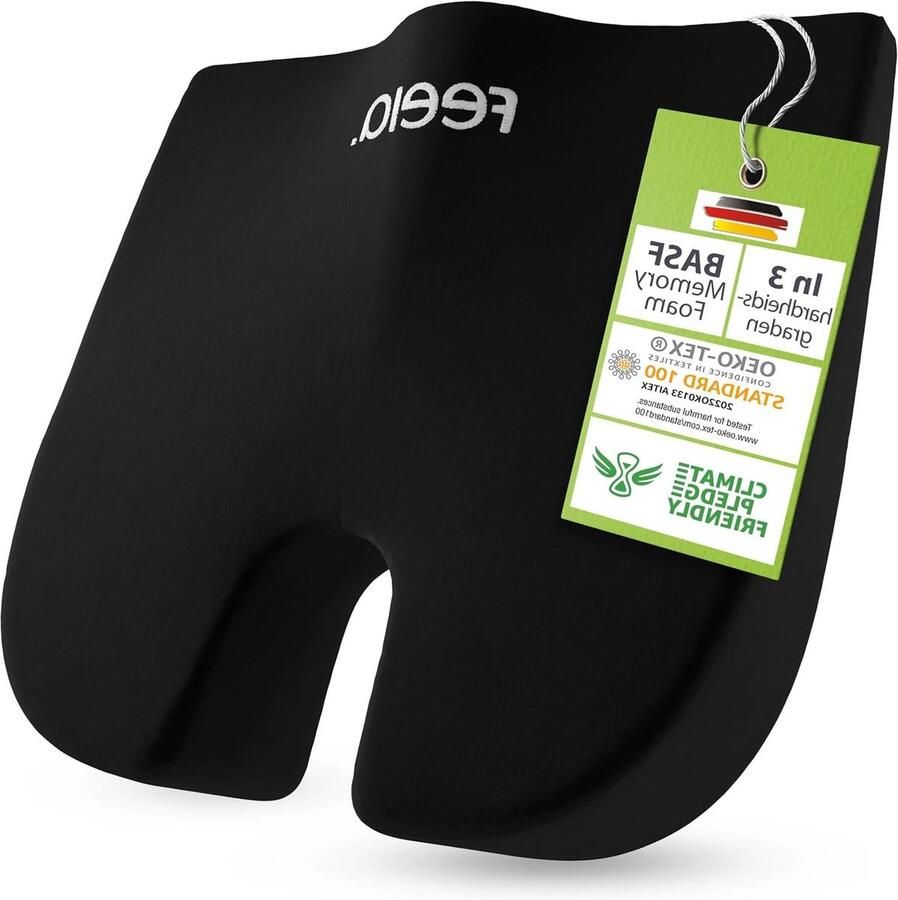 Wigvormig Orthopedisch Kussen 3 Hardheidsgraden Ergonomisch Zitkussen voor Bureaustoel Vermindert Pijn en Verhoogt Zitcomfort Bevordert Doorbloeding en Verlichting