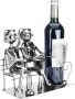 Wijnflessenhouder \ Wijnrek liefdespaar aan de bar decoratief object metaal voor paren flessenstandaard Wine bottle holder \ Wine rack - Thumbnail 2