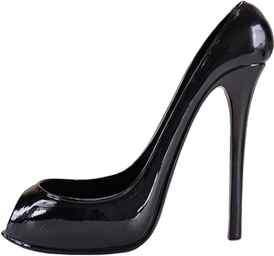 Wijnrek met hoge hak wijnfleshouder hoge hak bloemenvaas schoenvorm bloempot tafelvaas decoratieve vaas decoratie accessoires voor thuis kantoor woonkamer bar