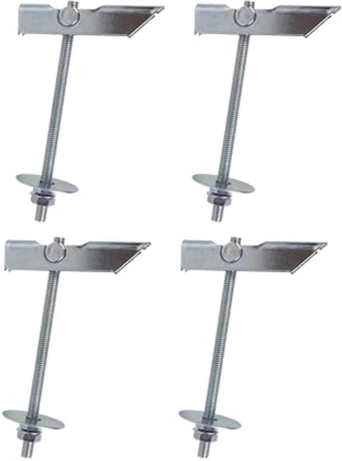 Wing Spring Toggle Ankers M6 Set van 4 voor Bevestiging van Lampen en Meer
