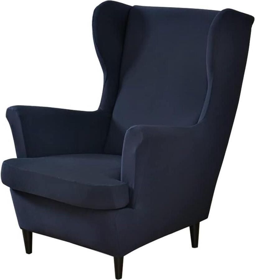 Wing stoel slipcovers Bedrukte vleugelrugleuningstoelhoezen Set van 2 Fauteuil hoezen