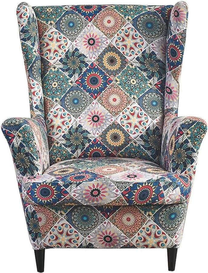Wingback Stoelhoes van Jacquard Stof voor Fauteuils Stijlvolle Bescherming en Vernieuwing