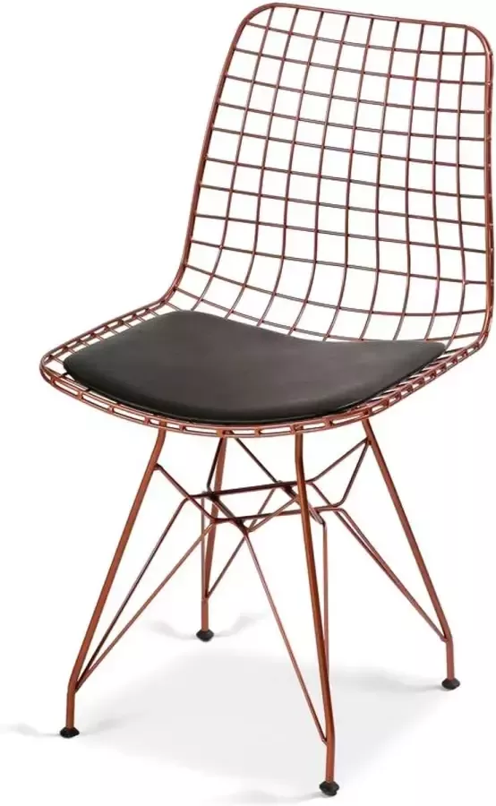 Wire Chair eetkamerstoel Brons 83x42x44 designstoel draadstoel
