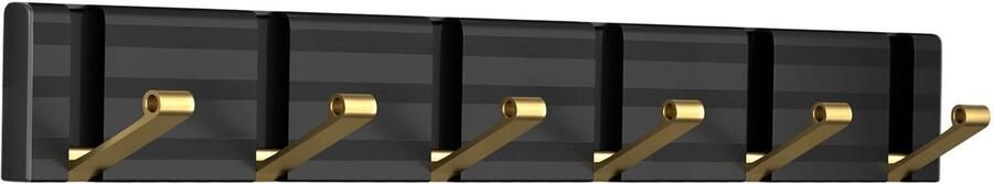 Ibenzoa Garderobehaken met Stijlvolle en Ruimtebesparende Metalen Haken voor Wandmontage in Huis en Kantoor