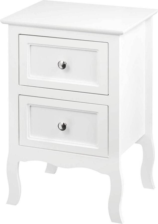 Rootz Living Rootz Wit Nachtkastje Opbergkast Veel opbergruimte Elegant ontwerp Duurzaam 40 cm x 60 cm x 30 cm