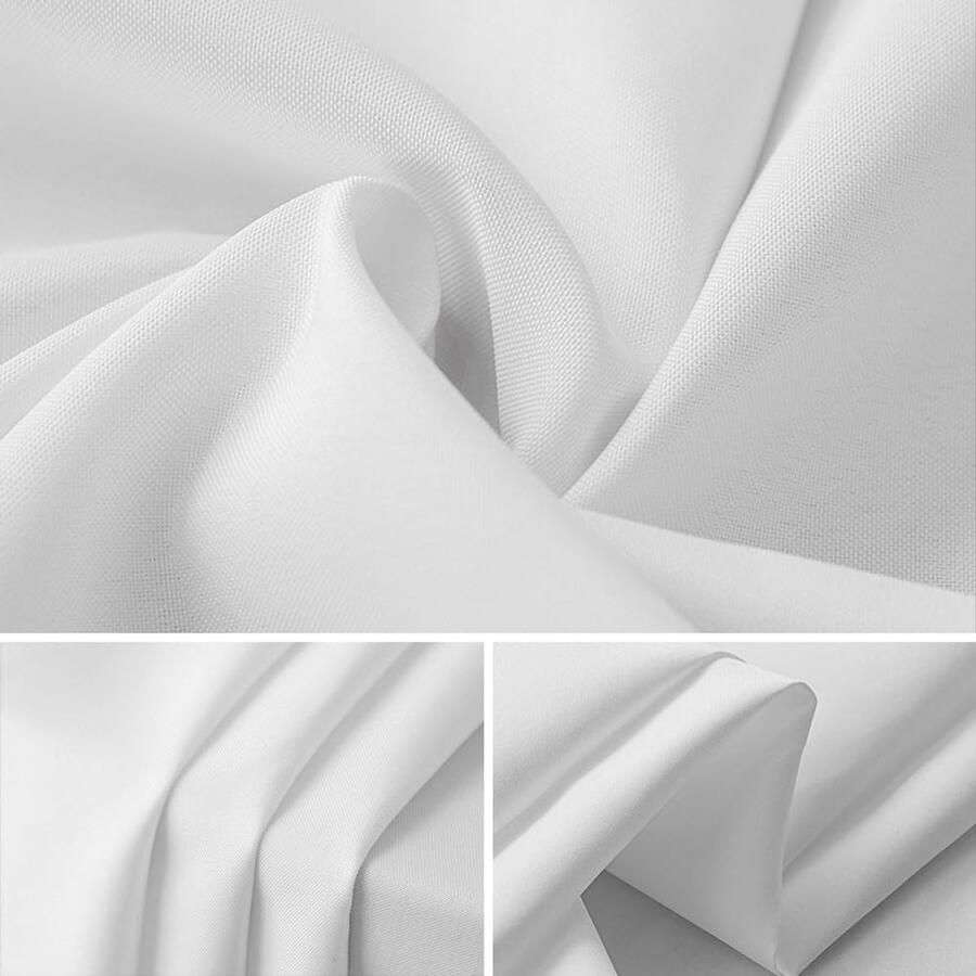 Wit rond tafelkleed set van 10 213 cm PEVA