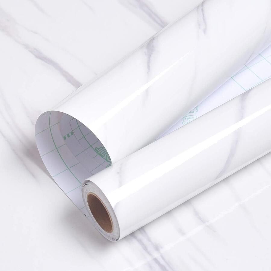 Wit Zelfklevend Contactpapier voor Keuken en Werkbladen Waterdichte Vinyl Wrap