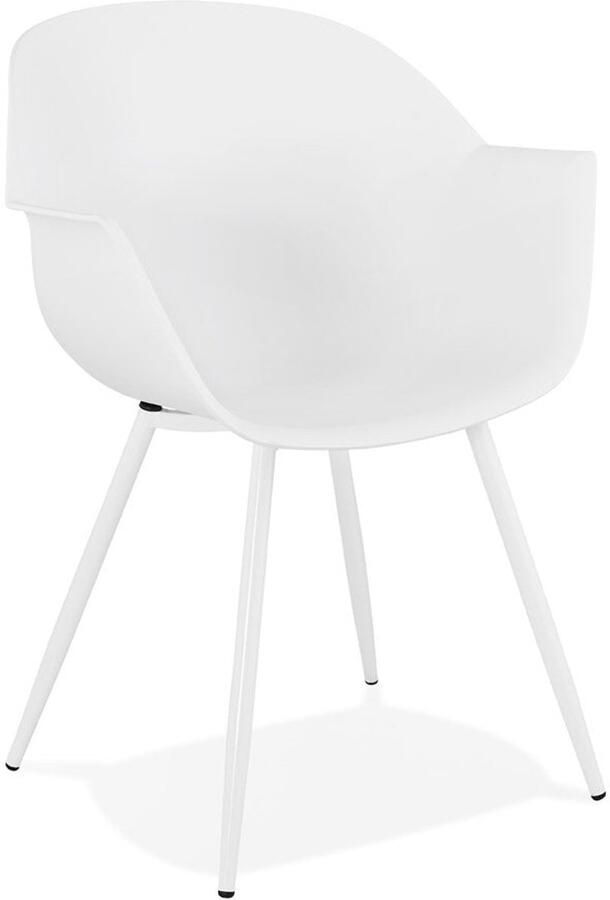 Witte Designstoel Moderne Bureaustoel Stijlvol & Comfortabel