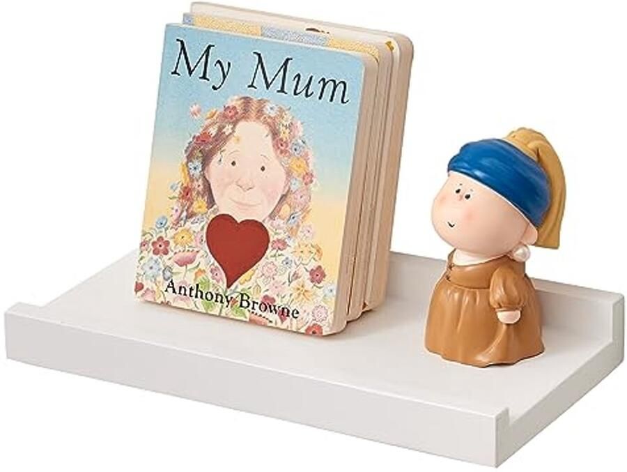 Witte Eiken Zwevende Planken 30 cm Wandplanken voor Decoratie en Opslag Natuurlijke Massief Houten Plank Ideaal voor Slaapkamer Badkamer Woonkamer Keuken en Wasruimte