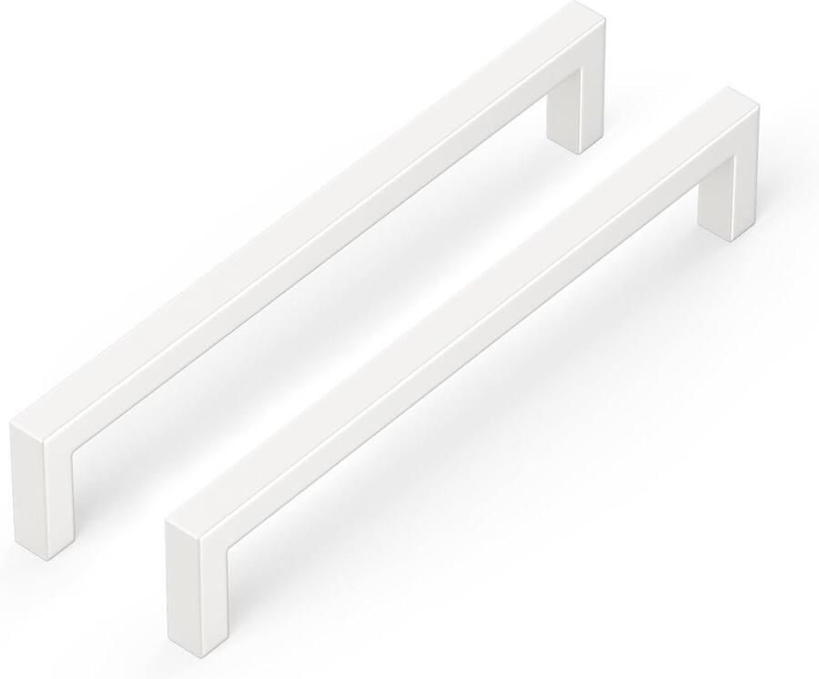 Kastgrepen wit meubelgrepen 5 stuks roestvrij staal gatafstand 160 mm