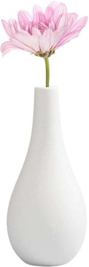 Witte Keramische Bud Vazen Tafel Decor Vaas Diffuser Fles voor Centerpieces Bruiloft Bloemstukken Minimalistische Retro Stijl