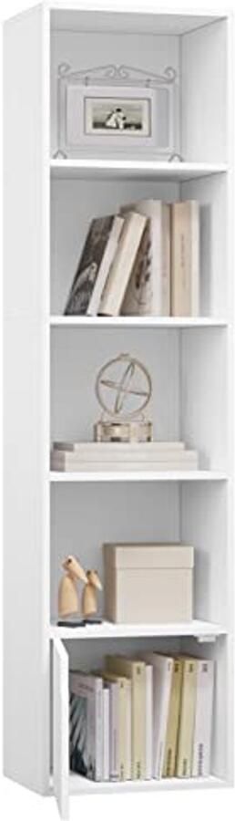 Witte open boekenkast voor kinderen en volwassenen Multi-functionele boekenplank voor woonkamer slaapkamer en kantoor